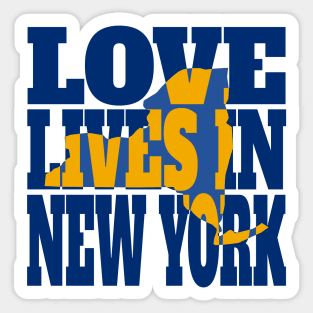 Love Lives in New York Sticker